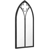  Vrtno ogledalo crno 100 x 45 cm željezno za vanjsku upotrebu | shoptok.hr