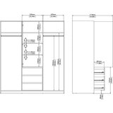 Tvilum Ormar u dekoru hrasta s kliznim vratima u prirodnoj boji 177x200x60 cm Naia – | shoptok.hr