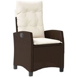  5-dijelni vrtni blagovaonski set s jastucima poliratan smeđi | shoptok.hr