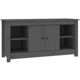 TV ormarić sivi 103 x 36 5 x 52 cm od masivne borovine | shoptok.hr