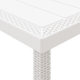  Komplet za jedilnico v vrtu 15 pcs Bela Polt rattan | Shoptok.si