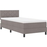 Box Postelja z vzmetnico z vzmetnico Taupe 100 x 200 cm blago, (5000128040) | Shoptok.si