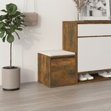 The Living Store Predalnik dimljeni hrast 40,5x40x40 cm inženirski les - Predalnik, (21750186) | Shoptok.si