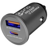 Prio Avtomobilski polnilec za naprave s priključkom USB-C / USB-A, dvojni, 45W Cene