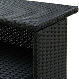 Poli vrtni barski stol crni 120 x 55 x 110 cm od poliratana | shoptok.hr