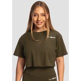 GymBeam Women‘s Limitless Cropped T-Shirt Espresso | ePonuda.com