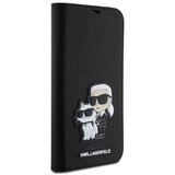 Karl Lagerfeld Maska za telefon iPhone 15 Pro Max 6.7 KLBKP15XSANKCPK, Na preklop, Crna | Eponuda.com