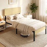  Okvir kreveta 90 x 200 cm s uzglavljem krevet s platformom jednokrevetni krevet s prostorom za pohranu ispod kreveta | shoptok.hr