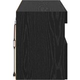 vidaXL TV stenska omara z LED lučmi Črna Orehovina 100 x 30 x 40 cm | Shoptok.si
