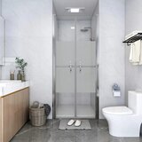 vidaXL Vrata za tuš pol mlečna ESG 96x190 cm | Shoptok.si