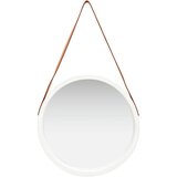 Maison Chic Stensko Ogledalo - Zrcalo - Kozmetično ogledalo s pasom 50 cm belo, (21697871) | Shoptok.si