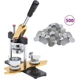 vidaXL Izrađivač znački s 500 dijelova za gumbe i bušačem 25 mm | shoptok.hr
