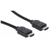 Manhattan HDMI priključni kabel HDMI A utikač, HDMI A utikač 1.80 m crna 306119-CG HDMI kabel | shoptok.hr
