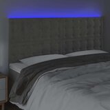  Uzglavlje svjetlosivo 160x5x118/128 cm baršunasto | shoptok.hr