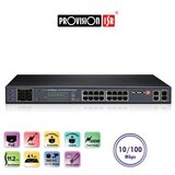 PROVISION POES-16250CL+2G+2SFP 16 Dovnlink 10 / 100Mbps + 2 SFP porta 250V PoE prekidač sa CCTV režimom | Eponuda.com