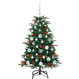 vidaXL Umestno božično drevo Zelena 120 cm PVC, kovina in plastika | Shoptok.si