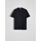 Reserved - Polo-majica s podignutim ovratnikom - crno | shoptok.hr