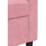  4-dijelni set sofa s jastucima ružičasti baršunasti | shoptok.hr