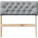 vidaXL Tapecirani uzglavlje Svijetlo siva 80 cm Čvrsto borovo drvo | shoptok.hr