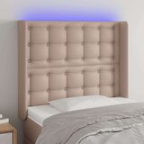  Uzglavlje boja cappuccina 103x16x118/128 cm od umjetna koža | shoptok.hr