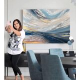  Slike na platnu PREMIUM ART - U oblacima (Kolekcia sa zlatnim) | shoptok.hr