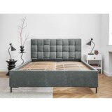 Miuform Svijetlo zeleni tapecirani bračni krevet s podnicom 140x200 cm Eve – | shoptok.hr