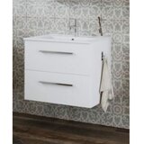 Tboss kopalniška omarica z umivalnikom milano 60 cm, bela vi | Shoptok.si