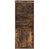 vidaXL Visoka komoda dimljeni hrast 70x35x180 cm konstruiranog drva | shoptok.hr