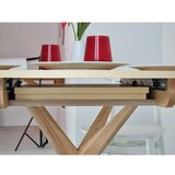 Ragaba Okrugao proširiv blagovaonski stol s dodatnom pločom od čvrste jeseni ø 90 cm Jubi – | shoptok.hr