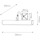 Elstead PL1-20-BB - Osvetljenje za slike 2xE14/40W/230V zlatna | Eponuda.com