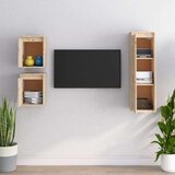 TV omarica 3 kosi trdna borovina, (20730223) | Shoptok.si