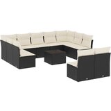  The Living Store Vrtna sedežna garnitura 12-delna z blazinami črn poli ratan - Vrtna Sedežna Garniture, (21465615) | Shoptok.si