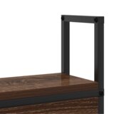  Headboard za shranjevanje z postajo za polnjenje Rjavi hrast, (5000142141) | Shoptok.si