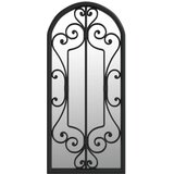  Ogledalo crno 100 x 45 cm željezno za unutarnju upotrebu | shoptok.hr