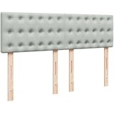  Krevet s oprugama i madracem svjetlosivi 140x200 cm baršunasti | shoptok.hr