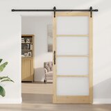  Klizna vrata Prirodna i crna 93 x 211 cm | Eponuda.com