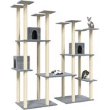  Penjalica za mačke sa stupovima za grebanje svjetlosiva 174 cm | shoptok.hr