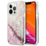  Maska za telefon za iPhone 13 Pro 6.1 Guess Hc Liquid Glitter Peony (GUHCP13LLGPEPI), Roze | Eponuda.com