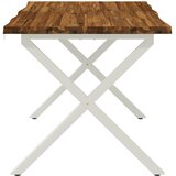  110 x 55 x 75 cm Čvrsto drvo akacije Prirodna i bijela | shoptok.hr