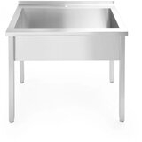  Pomivalno Korito z Zaščitno Ploščo, 800x600x850mm | Shoptok.si