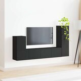  Komplet TV omaric 3 pcs Črna Konstruiran les - - črna - 47.64 - 30 x 31 x 100 cm - 2025-vidaXL-Uvoz_2 | Shoptok.si