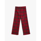 Koton Wide Leg Trousers with a soft texture and button detail. | Shoptok.si