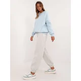 Fashion Hunters Light blue oversize tracksuit with insulation