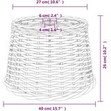 vidaXL Sjenilo za stropnu svjetiljku smeđe Ø40x26 cm od pruća | shoptok.hr