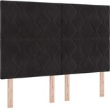 Postelja z vzmetnico z vzmetnico Črna 160 x 200 cm Žamet, (5000128575) | Shoptok.si