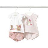 Mayoral komplet 4v1 (2x majica kratek rokav, 2x kratke hlače) baby rose | Shoptok.si