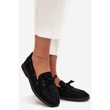 Boto Women's Flat Loafers with Laces Black Zalina | Shoptok.si