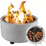  Gardenline vrtno ložište s poklopcem 43 x 38,5 cm sivo | shoptok.hr