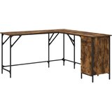  Radni stol boja dimljenog hrasta 141x141x75cm konstruirano drvo | shoptok.hr