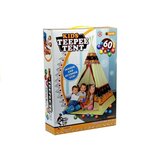 Lean_Toys Otroški indijanski šotor Tipi in 60 žogic | Shoptok.si